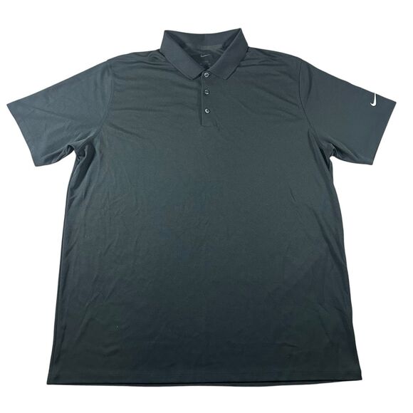 Nike Dri Fit Performance Polo Shirt Men's 2XL Tall Black Golf DC1963-010 - Picture 3 of 12